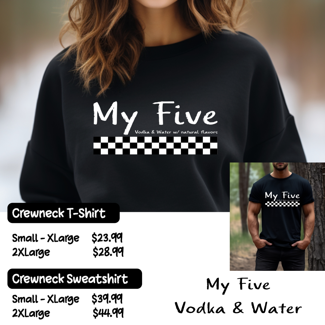 My Five Checkered Merch Info