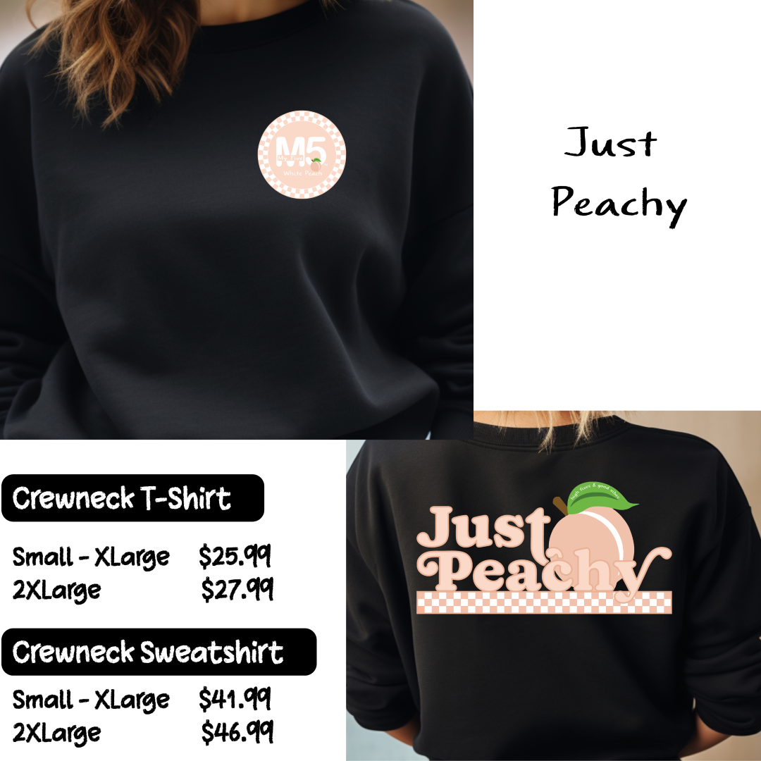 Just Peachy Merch Info